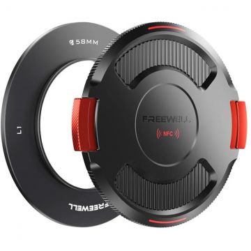 Accesoriu Camera Video Actiune compatibile cu Real Locking VND/CPL, 58mm, Negru