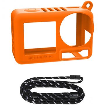 Accesoriu Camera Video Actiune OA5-BHT885, curea inclusa, compatibila cu camera DJI Osmo Action 5 Pro, Portocaliu