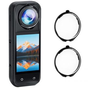 Accesoriu Camera Video Actiune PU749T compatibile cu camera Insta360 X5, Transparent