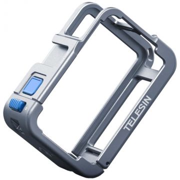 Accesoriu Camera Video Actiune S6-FMS-13BK-TDJ compatibila cu camera DJI Osmo Action 3/4/5, Albastru