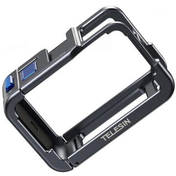 Accesoriu Camera Video Actiune S6-FMS-13BK-TDJ compatibila cu camera DJI Osmo Action 3/4/5, Negru