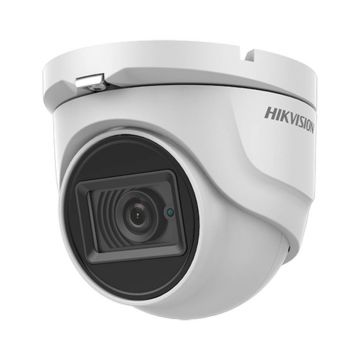 Camera de supraveghere 4 in 1, dome, 5 MP, IR 30 metri, Hikvision, DS-2CE76H8T-ITMF28