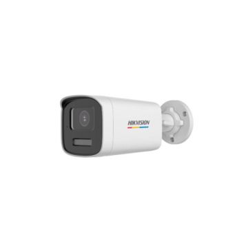 Camera supraveghere cu iluminare duala Hikvision DS-2CE12UF3T-LS, 8 MP, 2.8 mm, color, IR/lumina alba 40 m, microfon