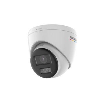 Camera supraveghere Dome cu iluminare duala Hikvision DS-2CE72UF3T-LS, 8 MP, 2.8 mm, IR/lumina alba 40 m, color, microfon