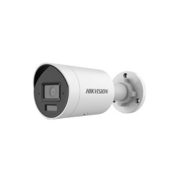 Camera supraveghere exterior IP cu iluminare duala Hikvision AcuSense DS-2CD2063G2-LI, 6 MP, 2.8 mm, IR/lumina alba 40 m, microfon dual, slot card, PoE