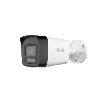 Camera supraveghere exterior IP Smart Hybrid Light Hikvision Hilook IPC-B160HA-LUF/SL(2.8MM), 6 MP, 2.8 mm, IR/Lumina alba 30 m, microfon si difuzor, slot card, PoE