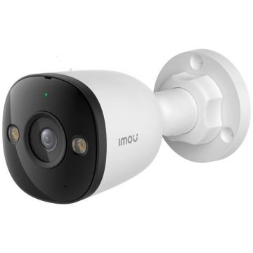 Camera supraveghere IP exterior Imou PS3E Active Deterrence IPC-PS3EP-8Q0, 8 MP, 2.8 mm, IR 30 m, smart night vision, microfon si difuzor, slot card, sirena, AIgo Play, detectie om/vehicul, always on record, PoE