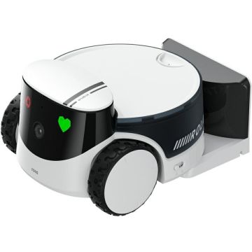 Camera supraveghere PetPal cu camera de supraveghere si recipient hrana, 2.5K, 2880 x 1620, 3500 mAh, Aplicatie dedicata, Alb