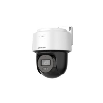 Camera supraveghere rotativa IP Speed Dome Mini PT cu iluminare duala Hikvision Smart Hybrid Light DS-2DE2C600MWG-E, 6 MP, 2.8 mm, IR/lumina alba 30 m, microfon si difuzor, auto-tracking, slot card, slot card, PoE