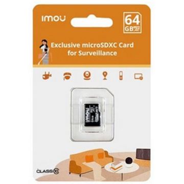 Card MicroSD, 64GB, Clasa 10, citire 95 Mbps, scriere 38 Mbps, IMOU, ST2-64-S1 MICROSD64-IMOU