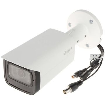 Dahua Camera bullet Dahua HAC-HFW2249T-I8-A-NI-0360, HDCVI 2MP IR 80, lentila 3.6mm, microfon, Alb