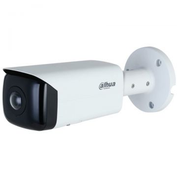 Dahua Camera de supraveghere IP,  Dahua, IPC-HFW3441T-AS-P-0210B, 4 MP, IR 20 m, 2.1 mm, PoE, MicroSD, WizSense, unghi vizual 180°, Alb