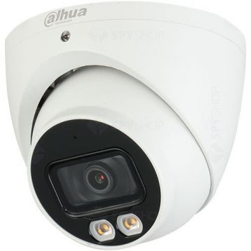 Dahua Camera supraveghere dome Dahua cu iluminare duala HAC-HDW1200T-IL-A-0280B-S6, 2 MP, IR/lumina alba 40 m, 2.8 mm, Alb