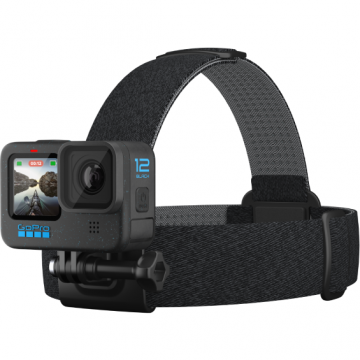 GoPro Curea GoPro pentru cap 2.0 + suport cu clema, Negru
