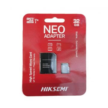 Micro SD 32GB, V10 cu adaptor, 92Mb/s -  HikSemi by Hikvision HS-TF-C1STD-32G-A