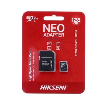 Micro SD XC 128GB clasa de viteza V30, 92Mb/s - HikSemi by Hikvision HS-TF-C1STD-128G