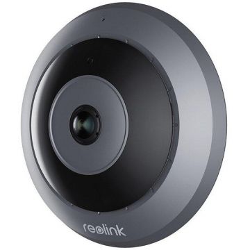 Reolink Camera de supraveghere panoramica IP, Reolink Fisheye Series P520, PoE, 6.5MP, vedere 360°, IR 8 m, detectie persoane