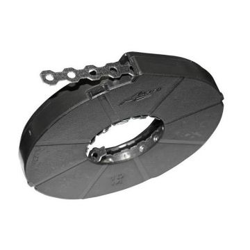 Banda perforata din otel galvanizat 10 metri, anti-rugina, 12x0.7mm, orificiu de 5mm, 01-671 Adeleq