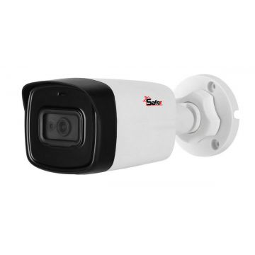 Camera bullet, Safer, rezolutie 8 MP, lentila 2.8mm, IR 80m, microfon incorporat, SAF-BP8MP80F28-A