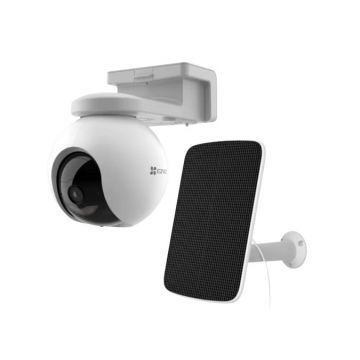 Camera cu SIM 4G si panou solar Ezviz CS-EB8/SP, 2K, 2.8mm, 4.2W, Acumulator 10400 mAh, slot card MicroSD, audio bidirectional