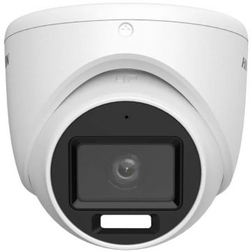 Camera de interior Hikvision Smart Hybrid cu LED alb si IR 40m, 5MP 3K, 2.8mm, Audio, IP67, DS-2CE78K0T-LFS(2.8mm)