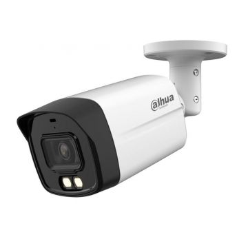 Camera de supraveghere 2MP Full HD, Smart Dual Illuminators, LED si IR 40m, 3.6mm, Microfon, Dahua  HAC-HFW1200TLMP-IL-A-0360B-S6