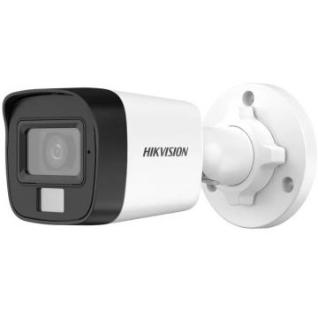 Camera de supraveghere analogica, 5MP, Lentila 2.8mm, Iluminare duala IR si LED, IP67, Hikvision DS-2CE16K0T-LFS(2.8mm)