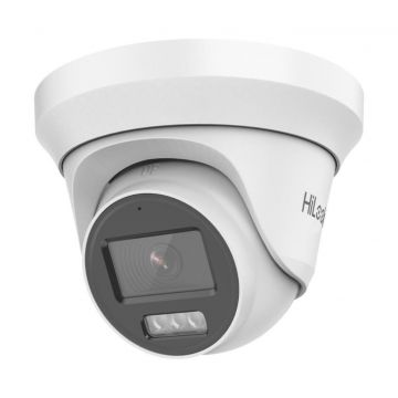 Camera de supraveghere de interior Hikvision HiLook THC-T257-LMS, 5MP 3K, Iluminare Duala, Microfon, IP66