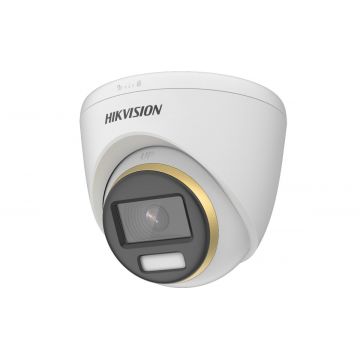 Camera de supraveghere Dome ColorVu, 4K - 8MP, lentila 2.8 mm, LED 40 m, PoC, Hikvision DS-2CE72UF3T-E