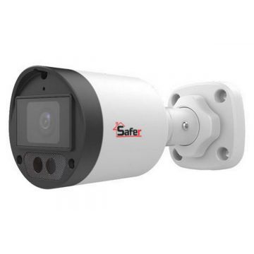 Camera de supraveghere exterior Safer, 2MP Full HD, lentila 2.8mm, LightHunter, IR 40m, Microfon, IP67, SAF-BP2MP40F28-A(U)