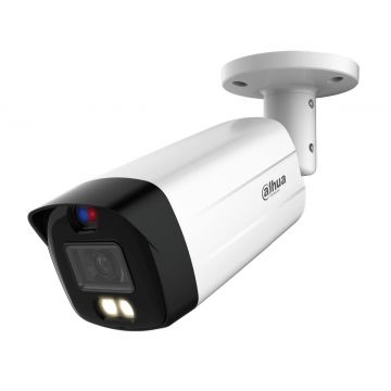 Camera de supraveghere HDCVI, 4K - 8MP, Iluminare duala 40m, TiOC, 2.8mm, Microfon, IP67, Dahua HAC-ME1809TH-A-PV-0280B-S2