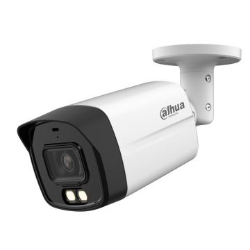 Camera de supraveghere HDCVI, 5 MP, Smart Dual Illuminators, IR si LED 40m, 3.6mm, microfon, Dahua HAC-HFW1509TLM-IL-A-0360B-S2