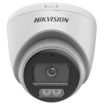 Camera de supraveghere interior ColorVu, 3K, 2.8mm, Smart Hybrid Light IR si LED 40m, Microfon, IP67, Hikvision DS-2CE72KF0T-LFS28