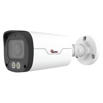 Camera de supraveghere IP, 4MP, LED alb 30m, ColorHunter, microSD, Microfon, PoE, IP67, Safer SAF-IPCBM4MP30-LED28-A