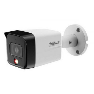 Camera de supraveghere IP Bullet, 8MP 4K, Iluminare Duala 30m, PoE, Microfon, IP67, Dahua IPC-HFW1839TC-A-IL-0280B-S6