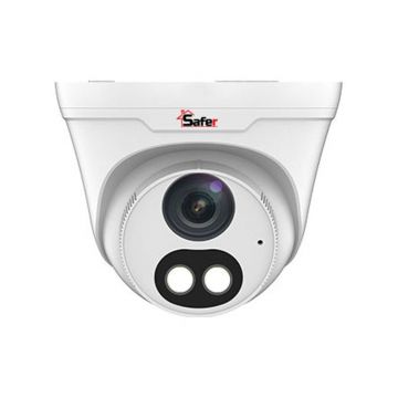 Camera de supraveghere IP Full Color, 4MP, 2.8 mm, LED si IR 30m, Microfon si difuzor, MicroSD, PoE, Safer SAF-IPCDM4MP30-LED28