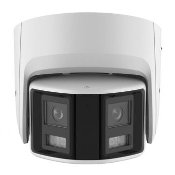 Camera de supraveghere Panoramica ColorVu Hikvision DS-2CD2347G2P-LSU/SL(2.8mm)(C), 4MP, 2.8mm, LED alb 30m