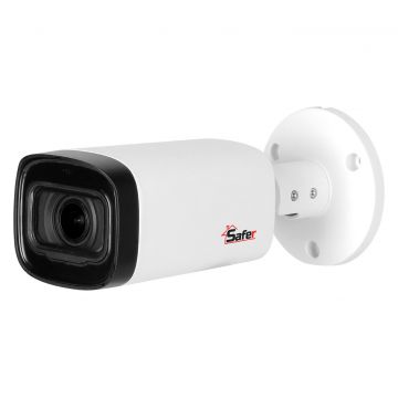 Camera de supraveghere pentru exterior, 2MP Full HD, zoom motorizat 2.7 - 12mm, IR 80m, Safer SAF-BM2MP80VZ-A