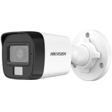 Camera de supraveghere TurboHD, 2MP, Lentila 2.8mm, Iluminare Duala, Microfon, IP67, Hikvision DS-2CE16D0T-LPFS(2.8mm)