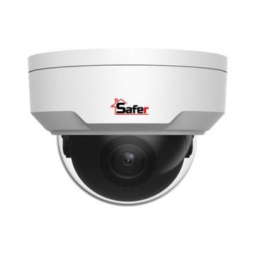 Camera dome IP 4 MP, Smart IR 30 M, lentila 2.8mm, PoE, DORI, Ultra 265, SAFER SAF-IPCDM4MP30-28