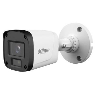 Camera exterior 2MP, Dahua HAC-B5E20-A-0360B, 3.6mm, smart IR 20m, microfon incorporat, IP67