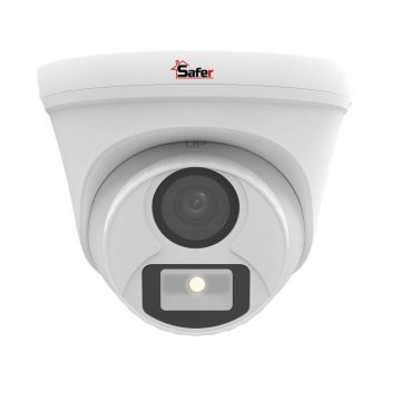 Camera Full Color pentru interior, 2K 5MP, 2.8mm, Iluminare LED 20m, IP67, Safer SAF-DP5MP20F28-LED(U)