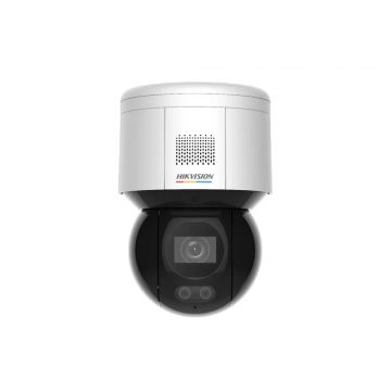 Camera IP, 4 MP, mini PT Dome, Wi-Fi, LED alb 30 m, lentila 4 mm, PoE, comunicare bidirectionala, Hikvision, DS-2DE3A400BW-DE-W(F1)(T5)