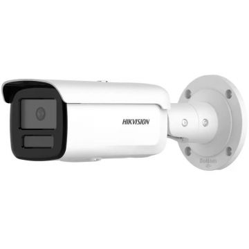 Camera IP ColorVu, 4MP, lentila 2.8mm, Iluminare duala, Detectare miscare, Slot microSD, PoE, IP67, Hikvision DS-2CD2T47G2H-LI(2.8MM)(EF)
