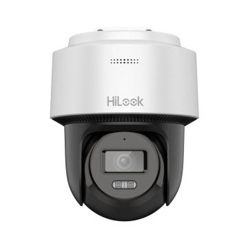 Camera IP cu rotire de pe mobil Hikvision HiLook HI-PTZ-N2C400M-DE(2.8mm)(B), 4MP 2K, Iluminare Duala 30m, Audio, PoE, IP66
