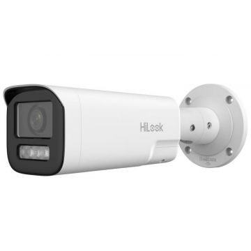 Camera IP exterior Hikvision HiLook IPC-B660HA-LZU(2.8-12mm), 6MP, Iluminare Duala, varifocala 2.8-12mm, Microfon, PoE, IP66
