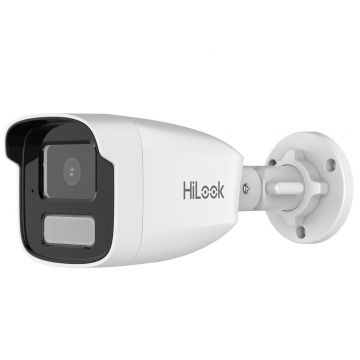 Camera IP Hikvision HiLook IPC-B440HA-LU(4mm), 4MP, 4mm, iluminare duala 50m, microfon, compresie video H265+, PoE, IP67