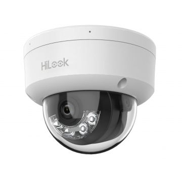 Camera IP Hikvision HiLook IPC-D140HA-LU, 4MP, 2.8mm, iluminare duala 30m, microfon, PoE, IP67