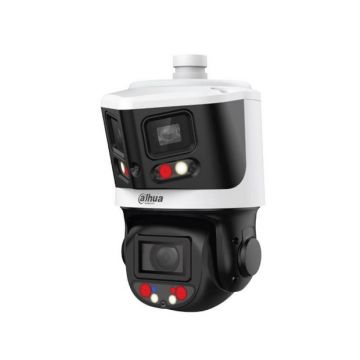 Camera Speed Dome IP PTZ Dahua, WizSense, 8MP+4MP, 10x, Alarma, Iluminare Duala, Audio, IP66, SDT3E410-8P-MB-A-PV1