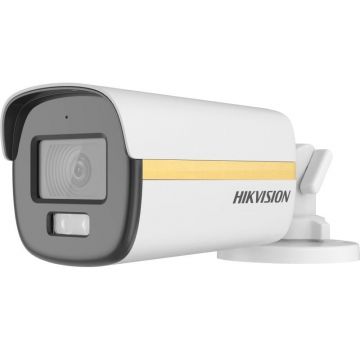 Camera supraveghere ColorVu Hikvision DS-2CE12DF3T-LFS-2.8mm, 2MP, Smart Hybrid Light, 2.8mm, Microfon, IP67